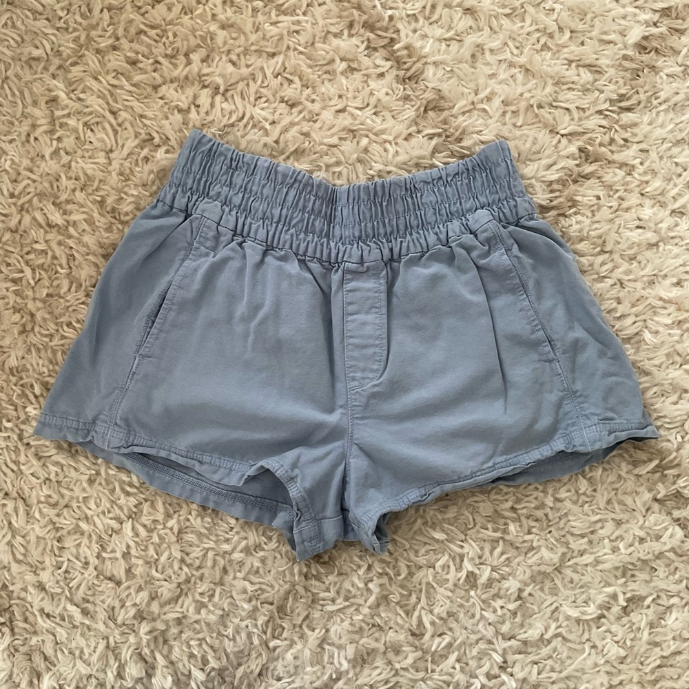 Aerie High Waist Light Blue Shorts